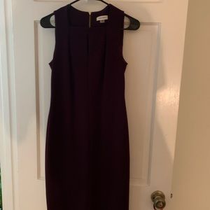 Calvin Klein Dark Purple Mid-Length Dress Size 4